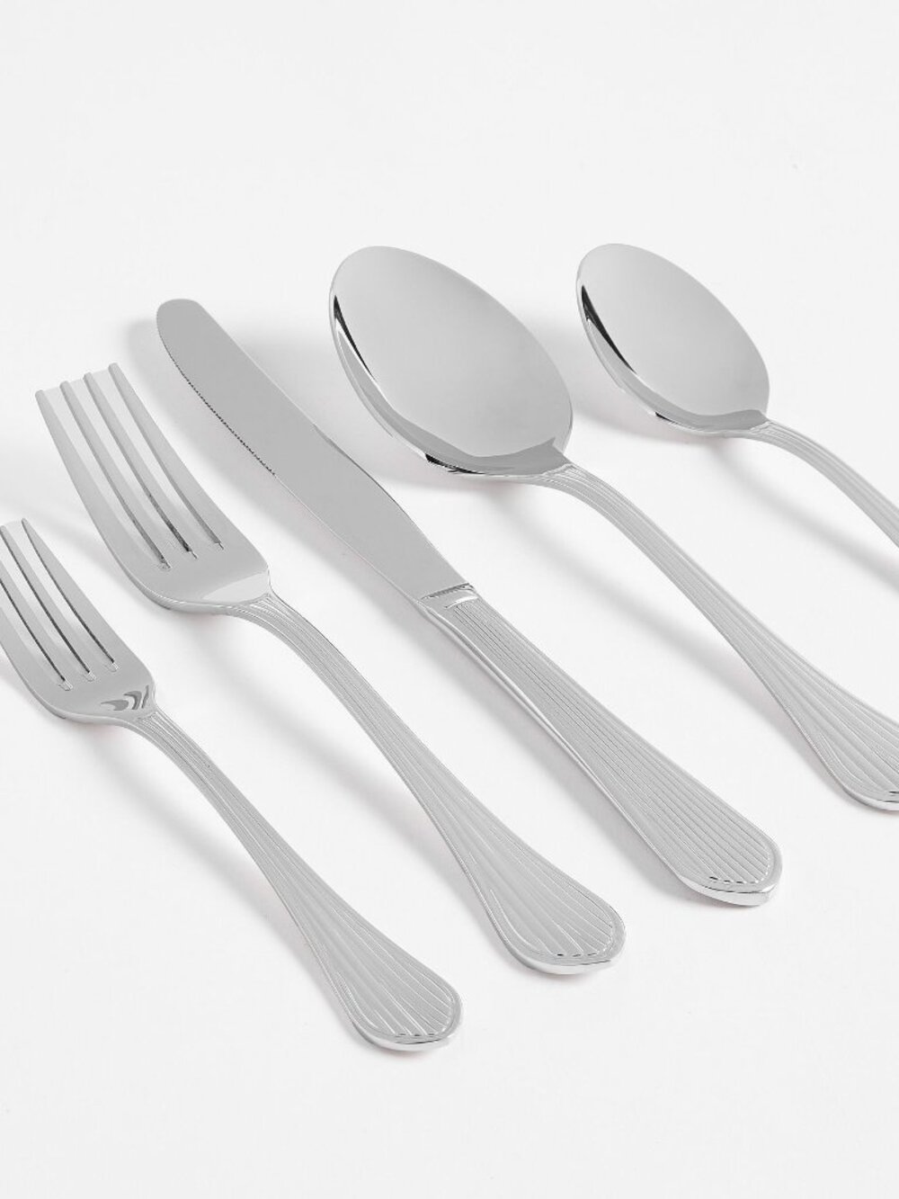 NEW Pottery Barn Greco Flatware SS 4 Place Settings Of 5 & Salad Set - 22 Piece